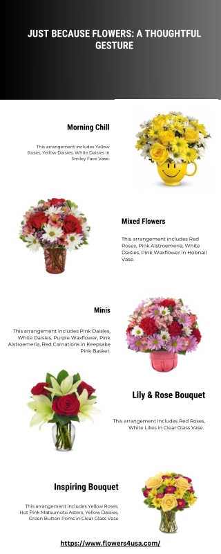 Just Because Flowers A Thoughtful Gesture