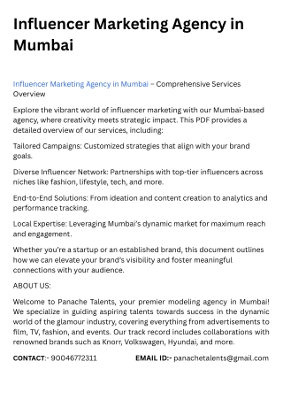Title Influencer Marketing Agency in Mumbai