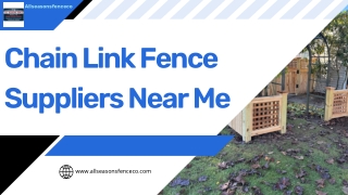 chain link fence suppliers near me