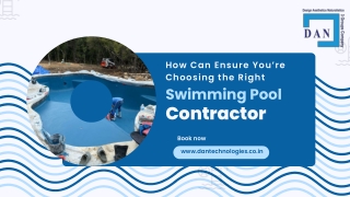 How Can Ensure You're Choosing the Right Swimming Pool Contractor?