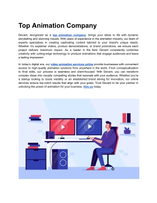 Top Animation Company