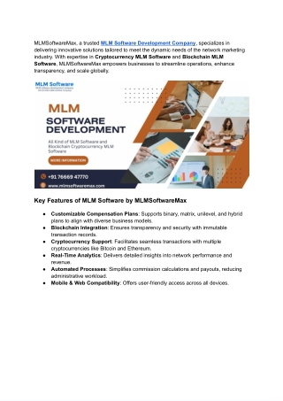 MLM Software by MLM Software Max