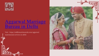 Aggarwal Marriage Bureau in Delhi