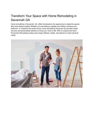 home remodeling savannah ga