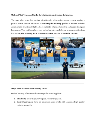 Online Pilot Training Guide_ Revolutionizing Aviation Education