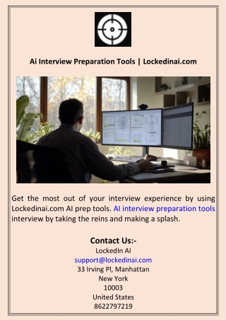 Ai Interview Preparation Tools  Lockedinai.com