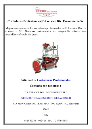 Cortadoras Profesionales  D.l.service Div. E-commerce Srl