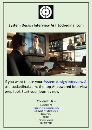 System Design Interview Ai  Lockedinai.com