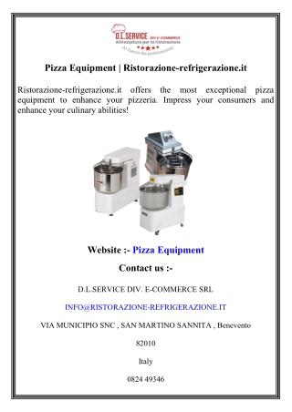 Pizza Equipment   Ristorazione-refrigerazione.it