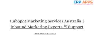 HubSpot Marketing Services Australia  Inbound Marketing Experts & Support