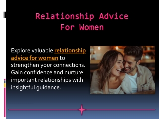 Relationship Advice for Women