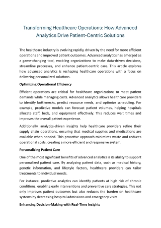 Healthcare Digital Transformation | Healthcare BPO/BPM Solutions Provider