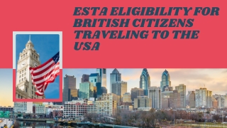 ESTA Visa Requirements for British Citizens Traveling to the USA
