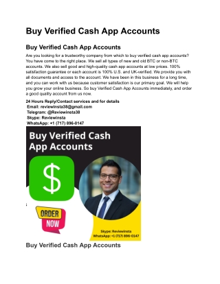 Buy Verified Cash App Accounts
