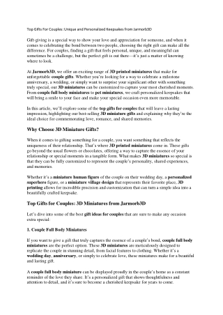 3D Miniature Gifts, Statues | Buy Miniature Painting, Model - Jarmorb3D