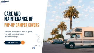 Care and Maintenance of Pop-Up Camper Covers