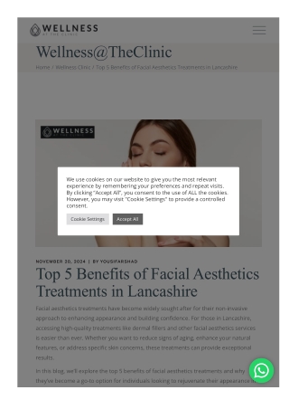 Top 5 Benefits of Facial Aesthetics Treatments in Lancashire