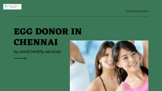 Egg Donor In Chennai | World Fertility Services