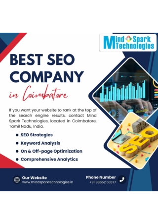 Optimize Your Website with Mind Spark Technologies Coimbatore, Tamil Nadu, India
