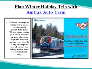 Amtrak Booking Phone Number  1-800-219-4906