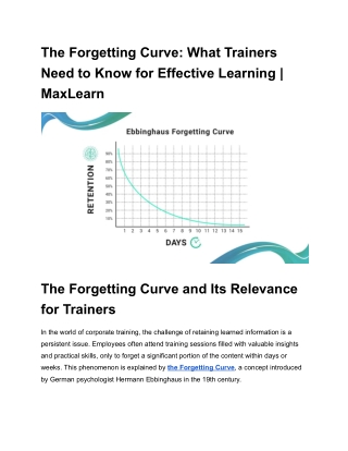 The Forgetting Curve_ What Trainers Need to Know for Effective Learning _ MaxLearn