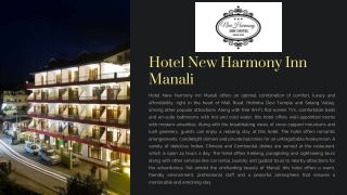 Hotel New Harmony Inn