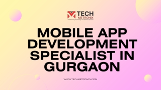 Mobile App Development Specialist in Gurgaon