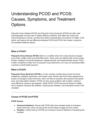 Understanding PCOD and PCOS_ Causes, Symptoms, and Treatment Options