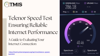 Telenor Speed Test Ensuring Reliable Internet Performance