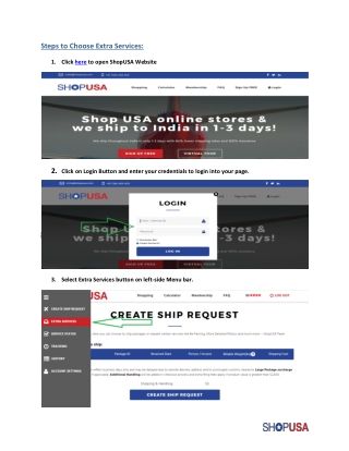 How to choose Extra Services(1)