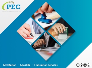 PEC- Attestation,apostille and Translation