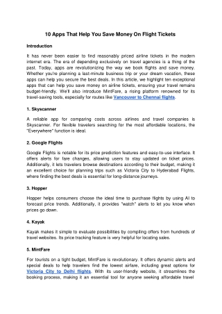 10 Apps That Help You Save Money On Flight Tickets - Google Docs