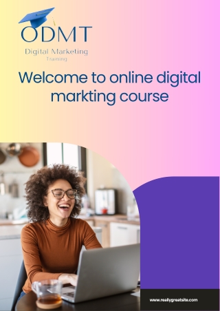 Welcome to online digital markting course.The Biggest Hurdles in ODMT Adoption.