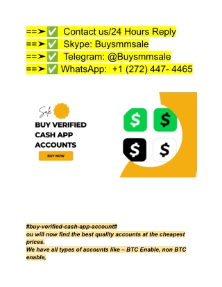 Buy Verified Cash App Accounts- usa all account seller