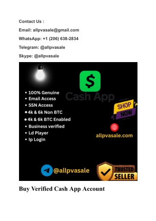 Top 13 Sites to Buy Verified Cash App Account In Complete Guide