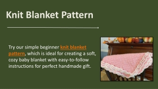 Knit Blanket Pattern