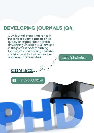 Developing Journals (Q4)