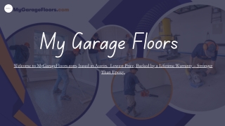 Epoxy garage floor