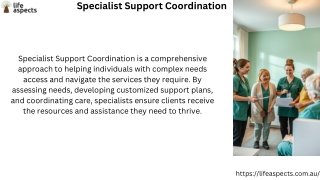 The Importance of Specialist Support Coordination