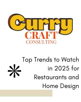 Top Trends to Watch in 2025 for Restaurants and Home Design