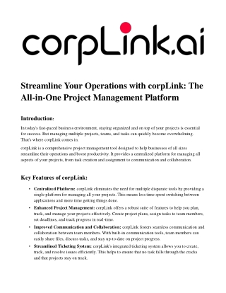 Project Management Platform