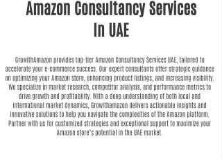 Amazon Consultancy Services Uae