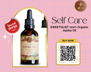 SWEETGLIST 100% Organic Jojoba Oil