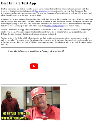 Best Inmate Text App