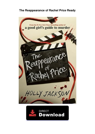 The Reappearance of Rachel Price Ready