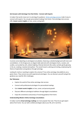 Astrology Free Chat Online