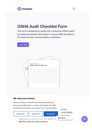 osha audit checklist