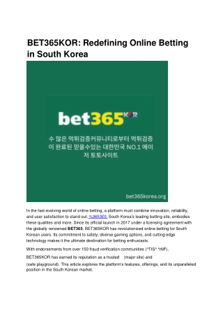 BET365KOR_-Redefining-Online-Betting-in-South-Korea