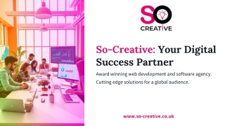 Web Development and Software Agency in London | So-Creative