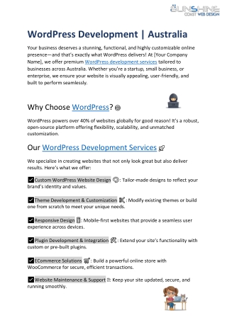 WordPress Development | Australia